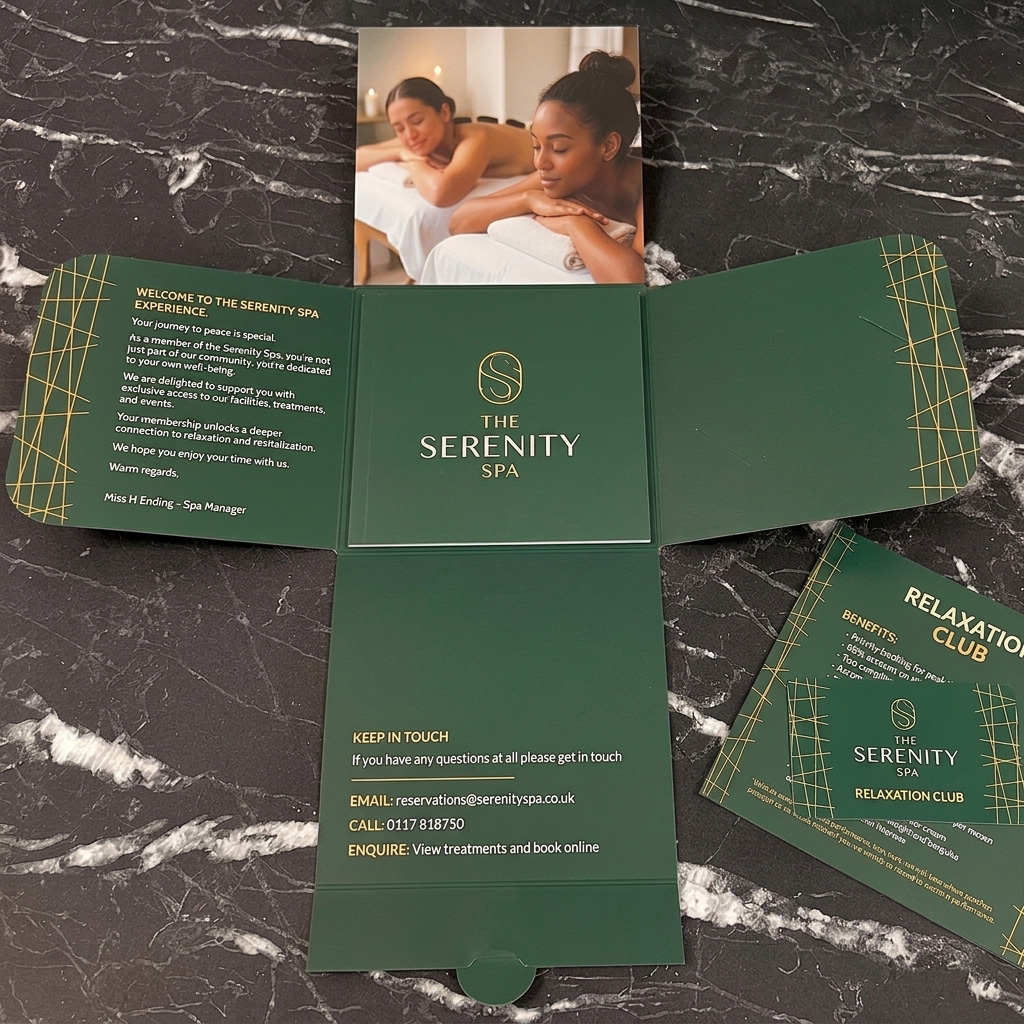 Spa membership and gift card printing
